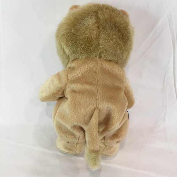 White Plush Bear In Lion Costume 8 inch Stuffed Animal Teddy Soft - Picture 4 of 4